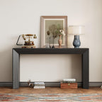Elegant Console Table,Fireplace Design,Simple and Functional with Wood Veneer Top,for Hallway, Living Room, or Entryway