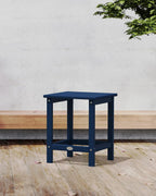 Polywood Adirondack Chair & 18" Side Table Bundle, Navy