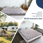 6th Generation Japanese Floor Futon Mattress - Extra-Thick 9-Layer Modern Futon with 100% High-Density Foam, Portable Floor Mattress Sleeping Pad for Adults, Guest Room, Dormitory, Twin Size (39"X80")
