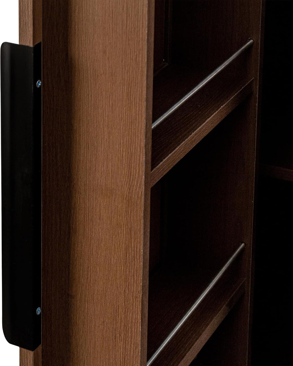 62.99" Kitchen Pantry Cabinet, Walnut Freestanding Buffet Cupboard with Doors & Adjustable Shelves, Tall Storage Cabinet for Kitchen, Dining Room & Living Room