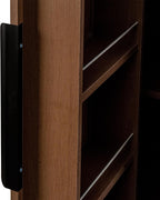 62.99''H Kitchen Pantry Cabinet, Walnut Freestanding Buffet Cupboards Sideboard with Doors & Shelves, Pantry Storage Cabinet for Kitchen, Living Room and Dinning Room