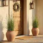 Worth Garden 3ft Artificial Cattail Grass 2 Pack, 35in Faux Reed Plants in Pot, Fake Onion Grass Floor Plants for Indoor Outdoor Home Office Patio Decor, Realistic Greenery Housewarming Gift
