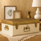 ELAN Beaten Brass style Metal storage Trunk
