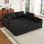 106” Modular Sectional Sofa, Cloud Sectional Couch with Deep Seat, Modern Modular L-Shape Sofa Couch with Chaise,Upholstered Boneless Couches for Living Room Bedroom No Assembly Required