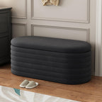 Modern Storage Bench, End of Bed Stool for Bedroom Living Room Entryway Closet