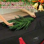 Christmas Tree Storage Bag, Fits Up to 7.5ft Tall Christmas Tree, Heavy-Duty 600D Waterproof Oxford, Durable Handles & Zipper, Holiday Xmas Storage Bag, Protects Christmas Tree and Holiday Ornaments