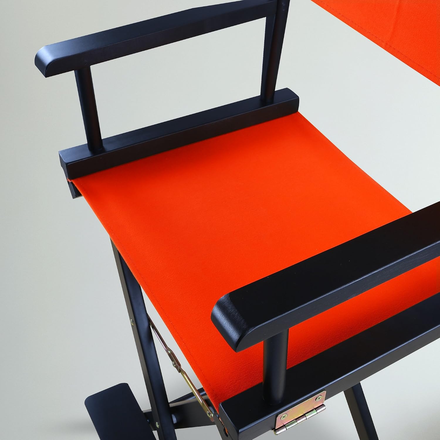 Casual Home 30" Director's Chair Black Frame-with Orange Canvas, Bar Height
