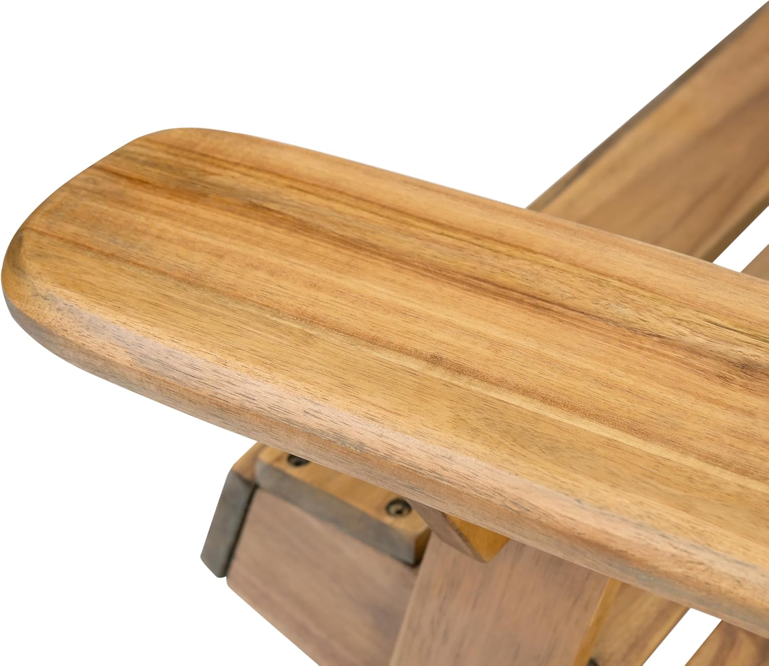 Christopher Knight Home Hanlee Folding Wood Adirondack Chair, Natural Stained Twin