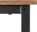 Finnhomy Bar Table Set, 23.6" Pub Table High Top Table, Square Bar Height Table, Bar Table with Stools, Kitchen Table Set for 2, Dining Table Set, Breakfast for Kitchen, Living Room, Rustic Brown