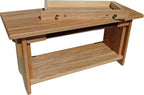 Meditation Bench ~ 14" Tall Personal Altar Table by EarthBench: RED Oak (28" by 11" by 14" Tall)