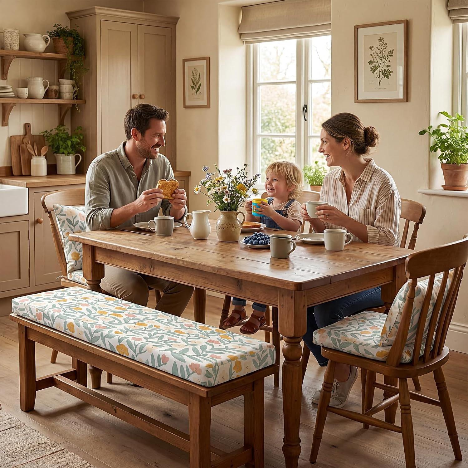 ROFIELTY Custom Bench Cushion, Made-to-Measure Bench Seat Cushion with High Resilience Sponge, Removable Cover, Anti-Slip Design, 100+ Colors for Indoor Bench, Window Seat, Patio