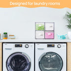 Vtopmart 2 Pack Dryer Sheet Holder and Laundry Pods Container,Clear Stackable Storage Drawers for Washing Powder, Scent Booster Beads, Color Catchers & Wool Balls, Ideal for Laundry Room Organization