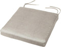 Cushion Source Chair Pad with Ties |16" x 16" x 2" Chair Cushion | Indoor/Outdoor | Multiple Sunbrella Fabric Options Available (Sunbrella Elements Cast Silver)
