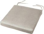 Cushion Source Chair Pad with Ties |16" x 16" x 2" Chair Cushion | Indoor/Outdoor | Multiple Sunbrella Fabric Options Available (Sunbrella Elements Cast Silver)