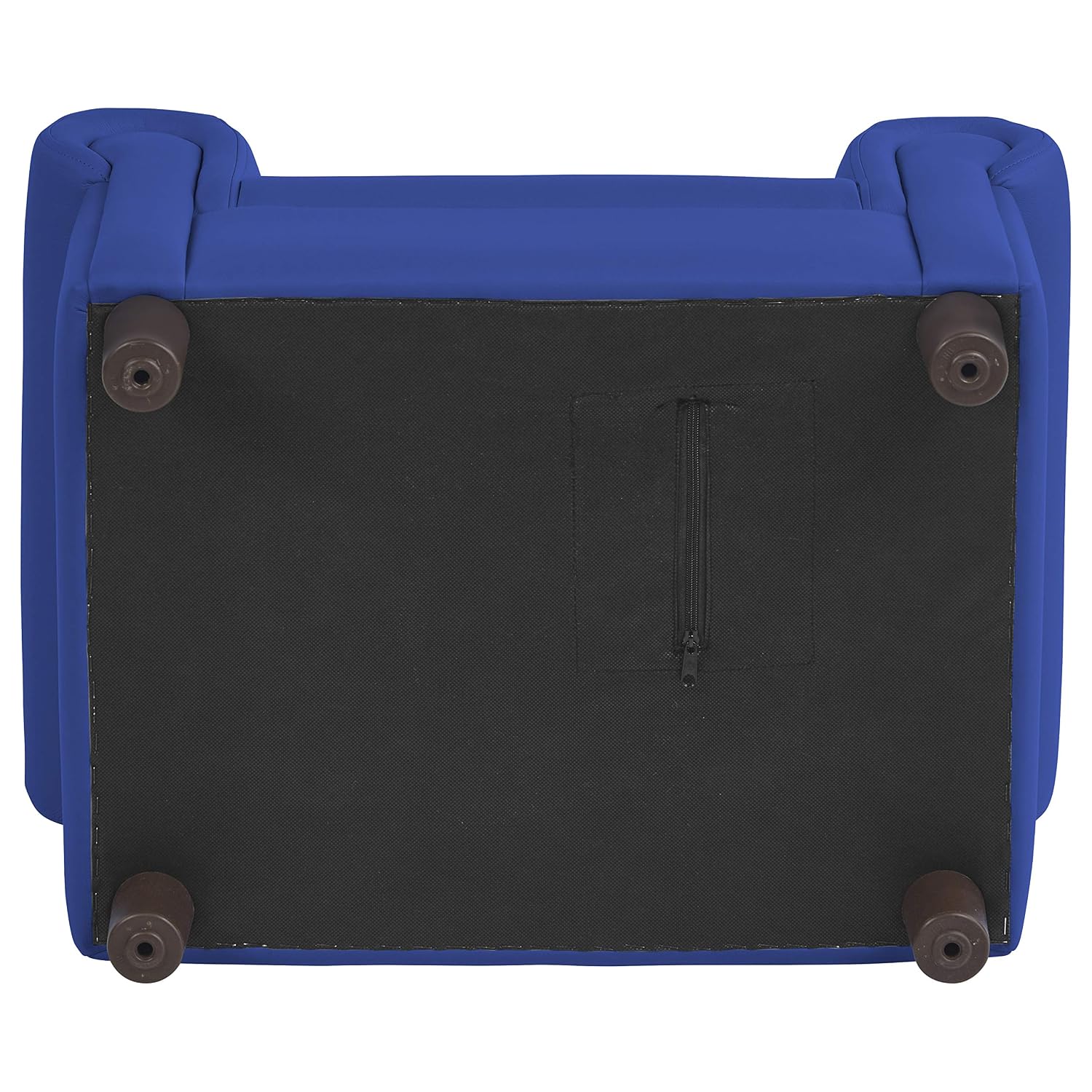 Little Lux Upholstered Preschool Chair, Plush Furniture for Kids Room, Classroom, Daycare - Blue