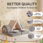 14pcs Modular Kids Play Couch, Child Sectional Sofa, Fortplay Bedroom and Playroom Furniture for Toddlers, Convertible Foam and Floor Cushion for Boys and Girls