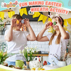 MiniInflat 12 Pcs Foam Speckled Easter Eggs 2.4 Inch Colorful Fake Pastel Eggs Bowl with Carton and Vase Filler for DIY Spring Party Home Table Easter Mantel Decor (Multicolor)