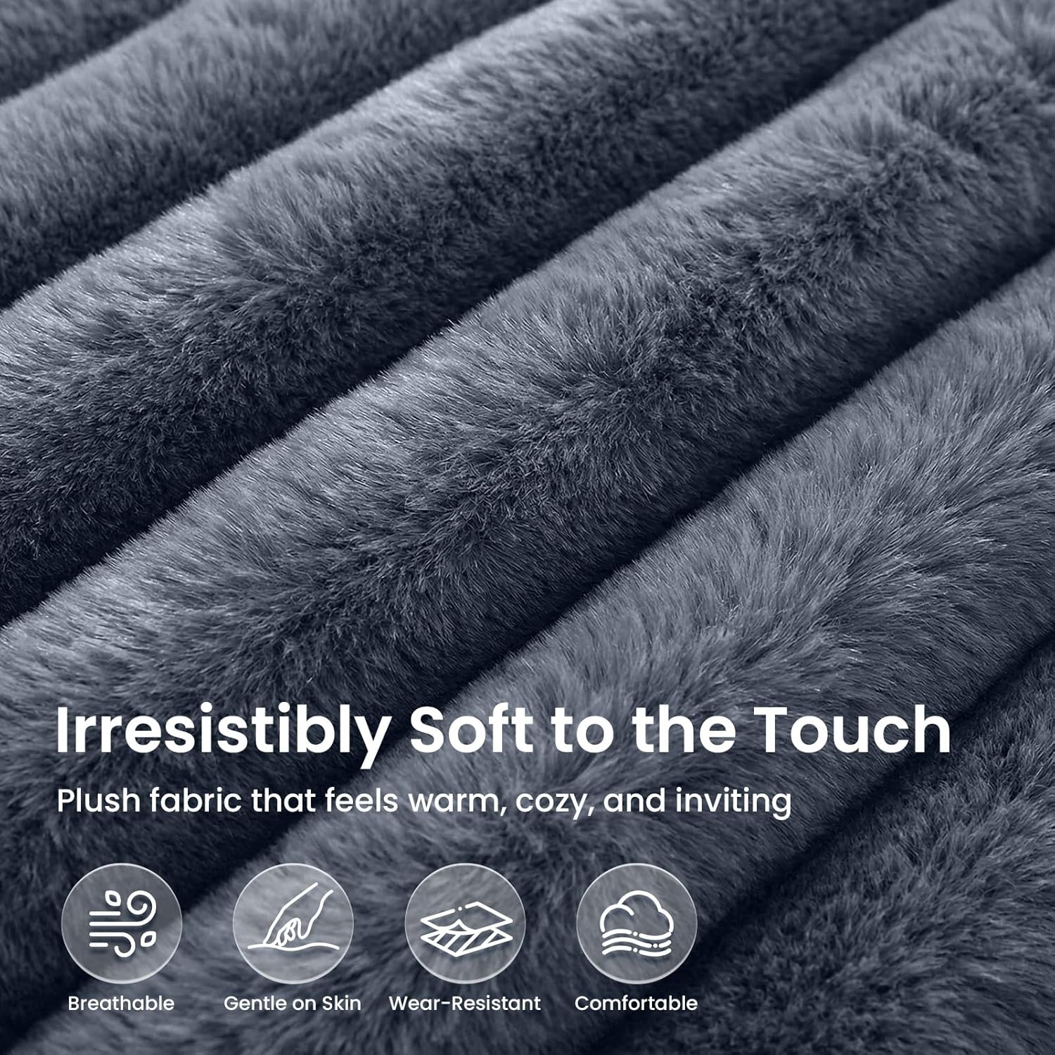 Giant Bean Bag Chair for Adults, Fluffy Supportive Boneless Lounge Sofa Chair, Superior Large Reading Floor Stuffed Sofa Bed, Oversized Accent Comfy Couch for Living Room, Bedroom, Study, Dorm (Grey)