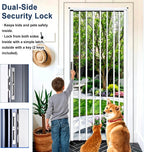 Folding Interior Transparent Accordion Door for Apartment, Room Divider with Acrylic Panel Privacy Door for Kitchen Bedroom, No Drill, Custom Size(Black,32x82in(81x208cm))