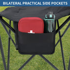 6 Seats Portable Folding Soccer Bench, Team Bench Soccer with Storage Bag & Backrest, Sideline Benches Team Chair for Football Camping Outdoor Sports Events