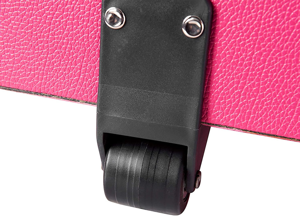 DormCo Texture® Brand Wheeled Trunk - Cherry Pink - Large