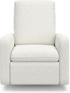 Graco Teddi Power Recliner Swivel Glider, Electronic Power Recline, Oeko-TEX 100 Certified, USB-A & USB-C Charger, Premium Cushioning & Comfort – (Ivory Boucle)