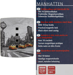 Burg Wächter 6204/10 Ni Manhattan, Black/Stainless Steel