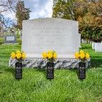 Cemetery Vases with Spikes and Flower Clay, Metal,Cemetery vases for Grave with Drainage Holes for Fresh/Artificial Flowers,Flower Holder for Cemetery,Memorial Day Grave Decorations for Cemetery