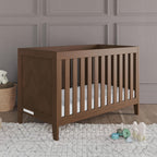 Child Craft Kieran Crib and Dresser Nursery Set, 2-Piece, Includes 3-in-1 Convertible Crib and 3-Drawer Dresser, Grows with Your Baby (Toasted Chestnut)