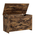 GAOMON Storage Chest, Storage Bench with Safety Hinge, Farmhouse Style Wooden Trunk for Entryway, Bedroom, Living Room, Retro
