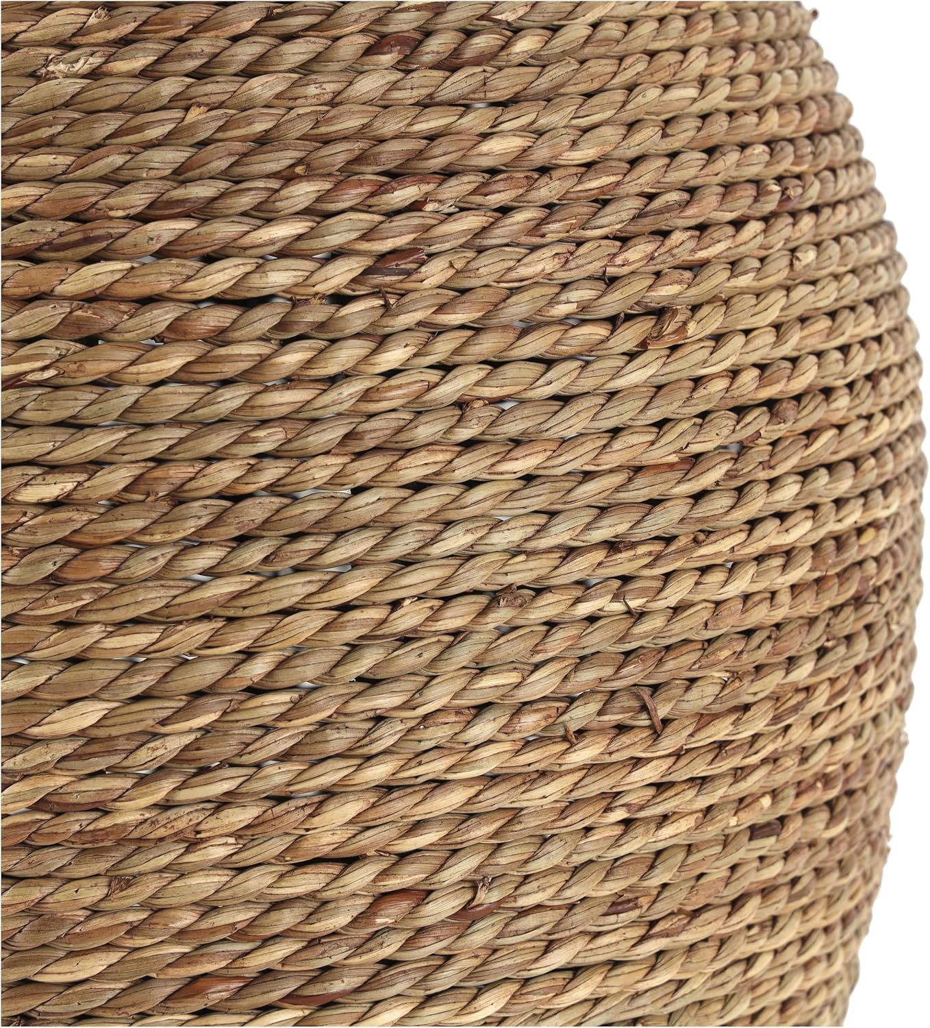 Deco 79 Seagrass Handmade Decorative Vase Tall Wrapped Centerpiece Vase, Vase for Home Decoration 11" x 11" x 24", Brown