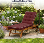 Chaise Lounge Cushion 72x21 Inch, 2 Pack Quick Dry Outdoor Sun Lounger Pad with Shredded Foam for Patio Furniture, Poolside