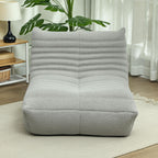 HOMCOM Bean Bag Chair for Adults, Giant Fireside Chair, Light Gray | Lazy Sofa, Bean Bag Sofa, High Density Comfortable Foam, Living Room, Bedroom