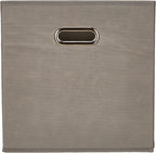 Zeller Storage Box, Grey, Fleece 32x32x32, Fabric