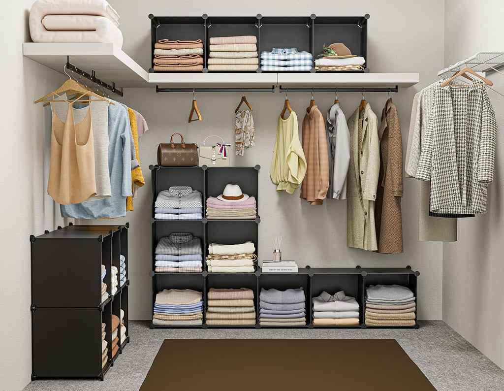 HOMIDEC 6-Cube Storage Organizer, Closet Organizer Storage Cabinet Shelf Bookcase Bookshelf,Storage Cubes Organizers Cabinet for Kids,Closet, Bedroom,Bathroom