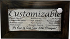 Bellewood Designs Customizable Gun Cabinet Wall Decoration - Personalized Gun Safe To Securely Store Your Gun In Plain Sight