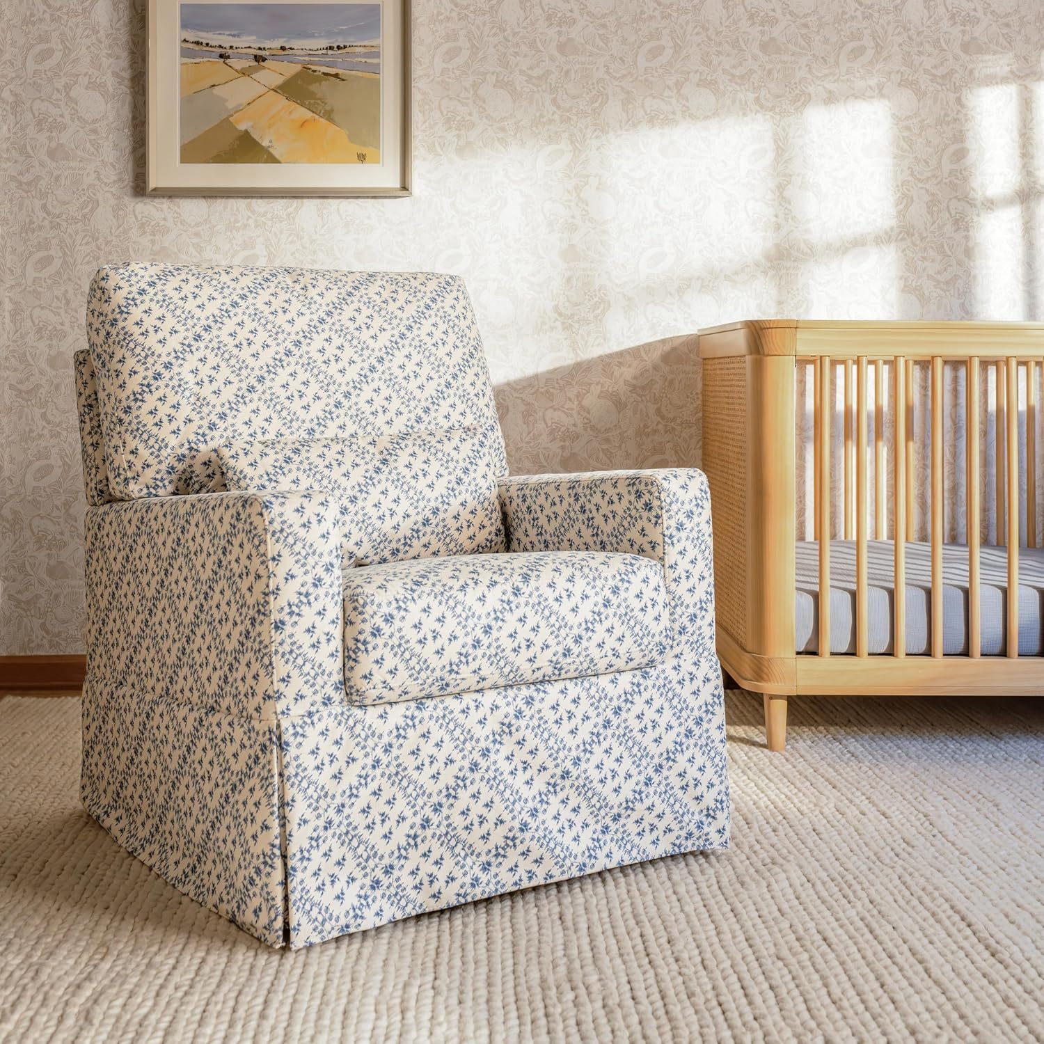 Sarah Flint x Namesake Crawford Swivel Glider in Eco-Performance Fabric | Water Repellent & Stain Resistant