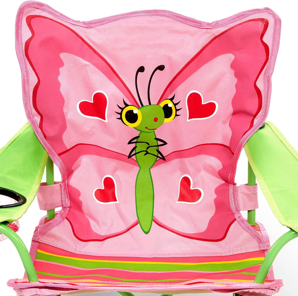 Melissa & Doug Bella Butterfly Child's Outdoor Chair (Frustration-Free Packaging)
