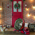 Kingdder 4 Pcs Christmas Wreath Storage Bags 30 Inch Xmas Garland Container Case with Clear Window Handles Zipper Black and Red Buffalo Plaid Wreath Box for Holiday Seasonal Storage