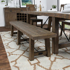 Kosas Home Dining Bench, Desert Gray