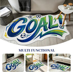 Soccer Rug, 24"x40" Area Rug Washable Low Pile Soft Soccer Mat for Boys Bedroom Playroom Entryway Soccer Decorative Room Decor