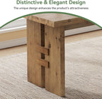 63-Inch Dining Table for 4-6, Solid Wood Kitchen Table with Large Tabletop and Heavy Duty Legs, Rectangular Farmhouse Eating Tables for Dining Room, Living Room, Rustic Brown