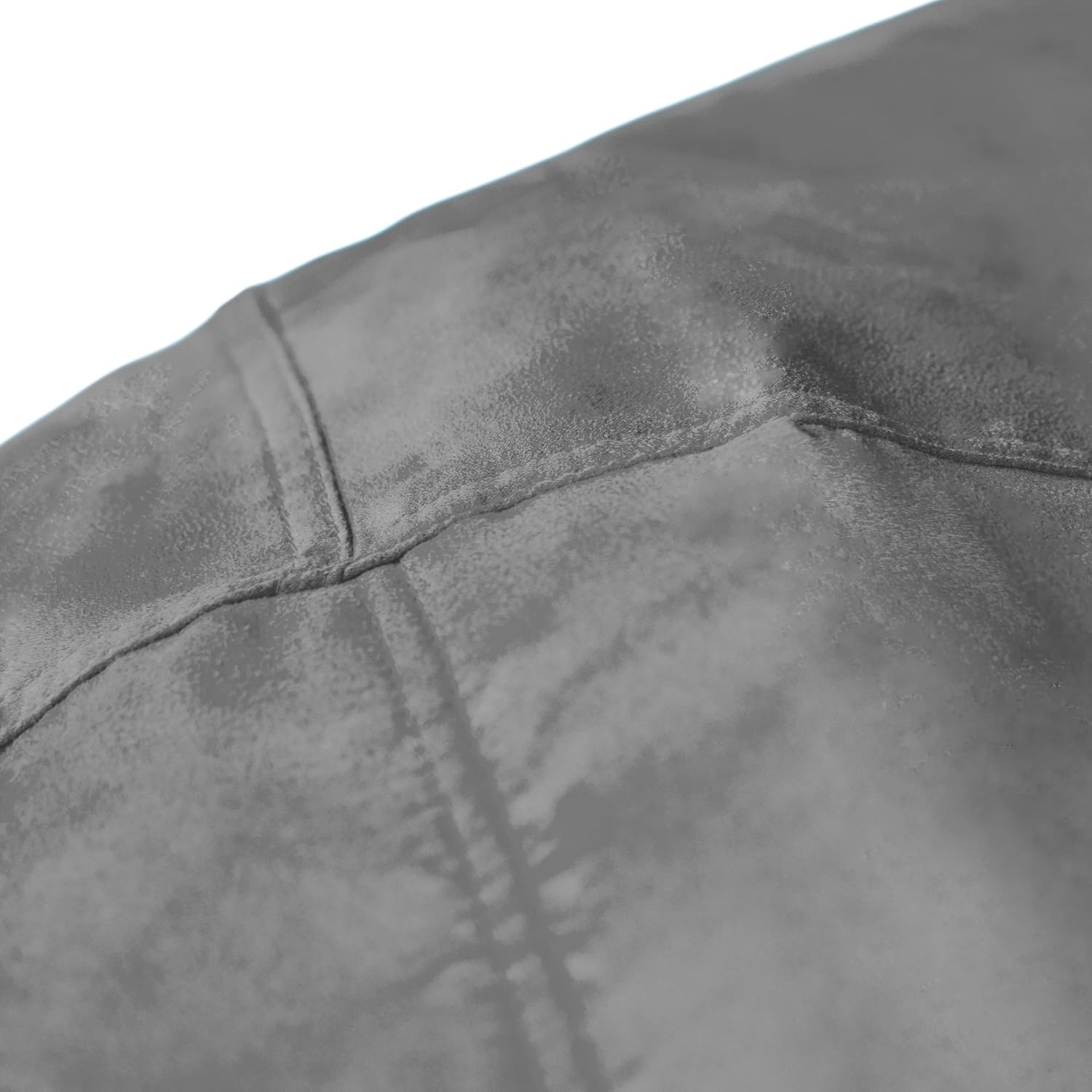 Lumaland Luxurious 3ft Medium Bean Bag Chair with Microsuede Cover - Soft, Foam Filling, Washable Bean Bag Sofa for Adults, Teenagers, Kids, Pets - Sack Chair for Living Room, Bedroom - Dark Grey