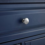 Crosley Furniture Madison Madison Kitchen Island, Microwave Stand, Coffee Bar, with Storage Shelves and Drawers, Navy