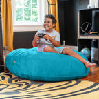 Jaxx Cocoon 4 Foot Bean Bag Chair and Crash Pad, Aqua