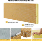 Custom Window Bench Seat Cushion Heavy Wicker Weaving Texture Customized Bay Window Sill Seating Foam Cushions for Indoor Furniture, Mudroom Entryway, Reading Kitchen Breakfast Nook, Non Slip Bottom