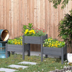 Ergonomic Three-Tier Raised Garden Bed for Vegetables and Herbs