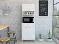 ModernKitchen Pantry, White Storage Cabinet with Countertop, Easy to Maintain, for Dining Room