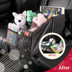Lusso Gear Car Seat Organizer for Front or Backseat - Great for Adults & Kids, Features 9 Storage Compartments for Toys, Magazines, Tissues, Maps, Books, Documents, Games & More (Floral)