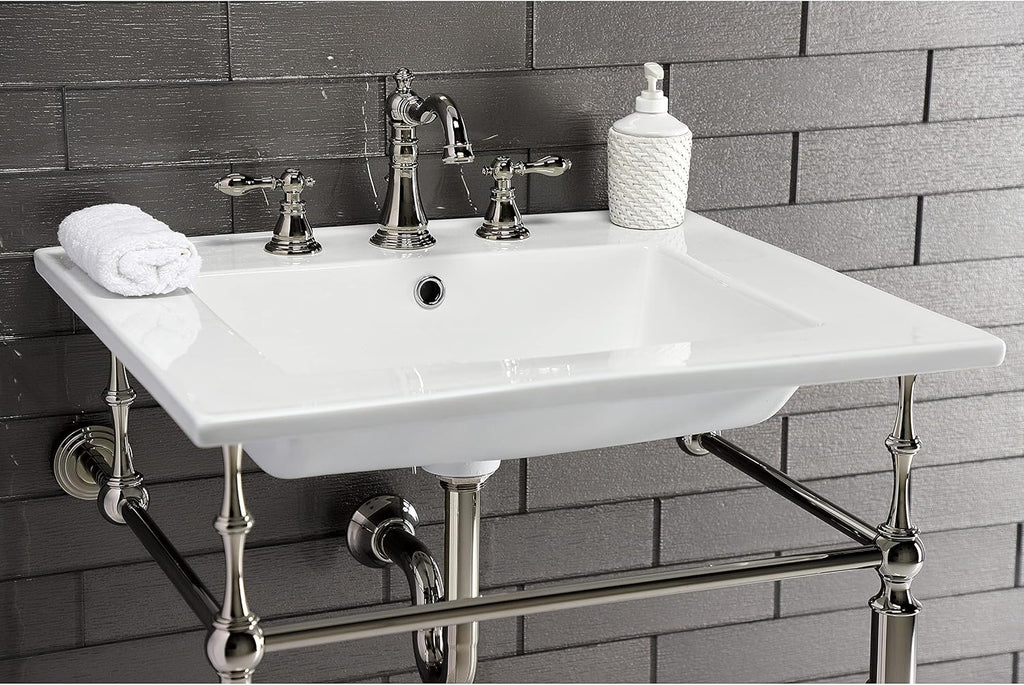 Kingston Brass VPB33226 Edwardian Brass Console Sink Legs, Polished Nickel